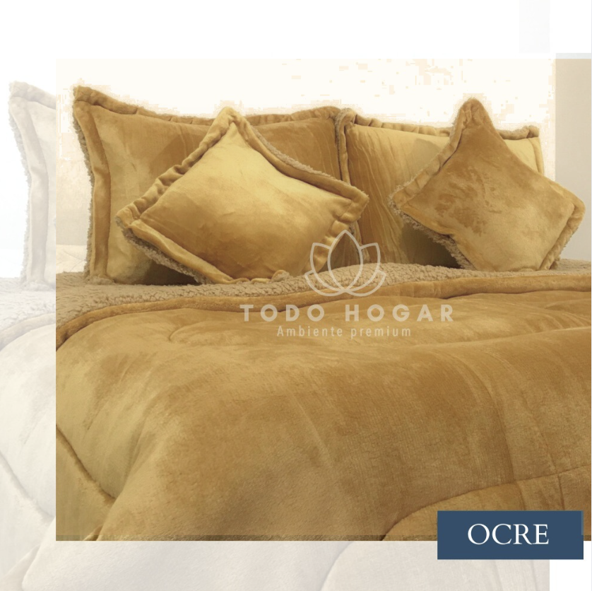 Miniatura 2 de ACOLCHADO PIEL DURAZNO CON OVEJERO 1.40